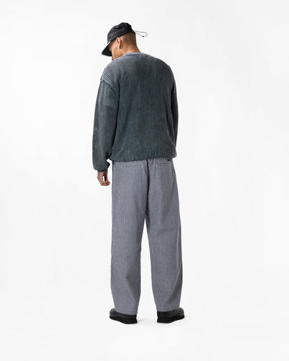  Washed Knitted Sweater, Washed Navy
