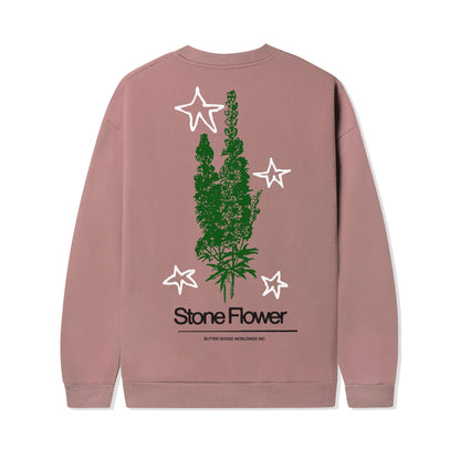  Stone Flower Crewneck, Dusty Rose
