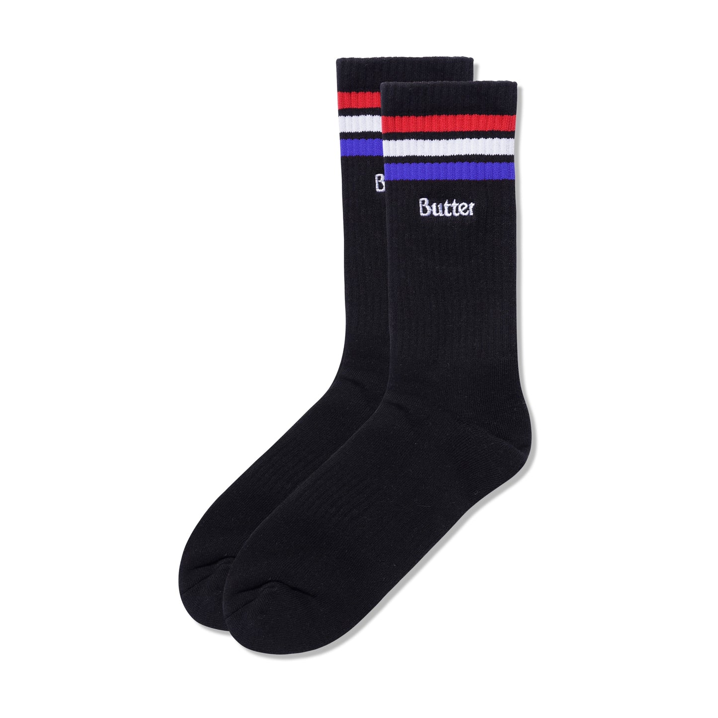  Stripe Socks, Black