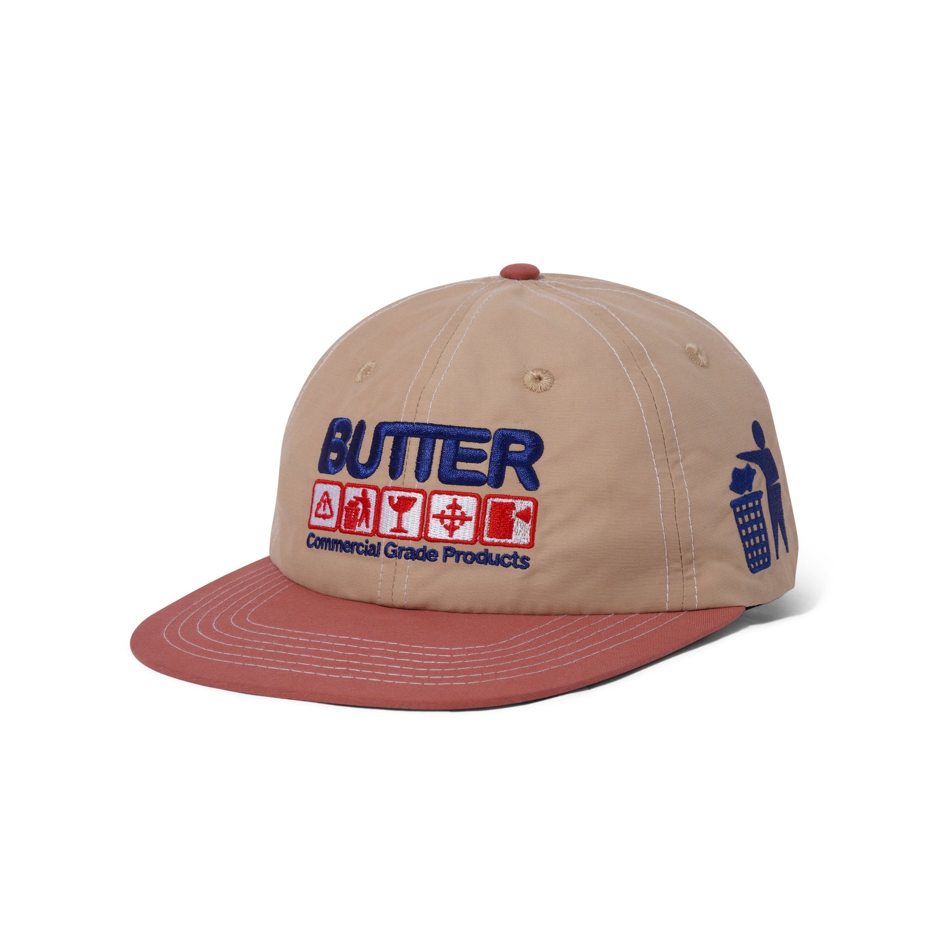  Symbols 6 Panel Cap, Khaki / Rust