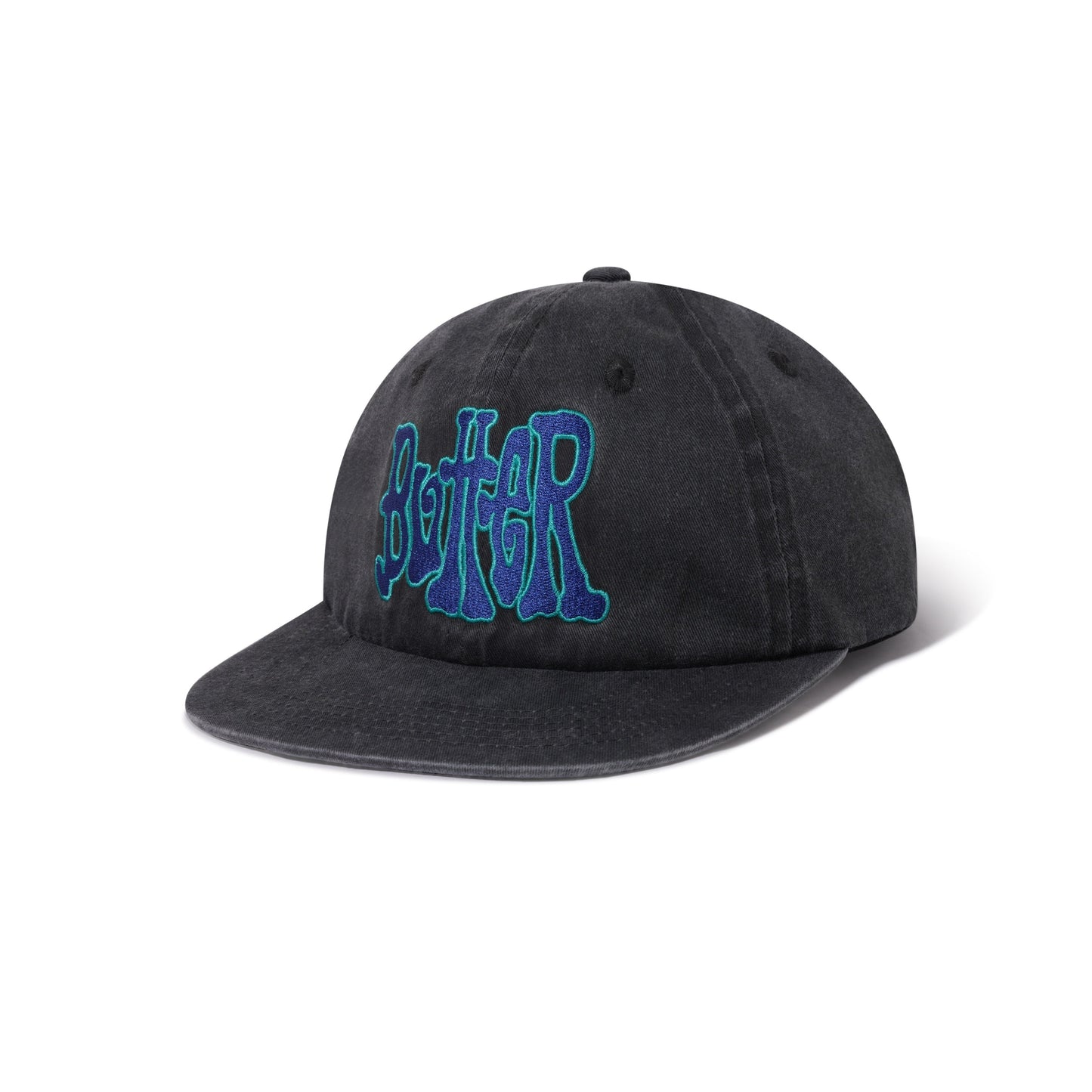  Tour 6 Panel Cap, Washed Black