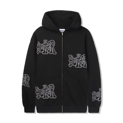  Tour Zip-Thru Hood, Black