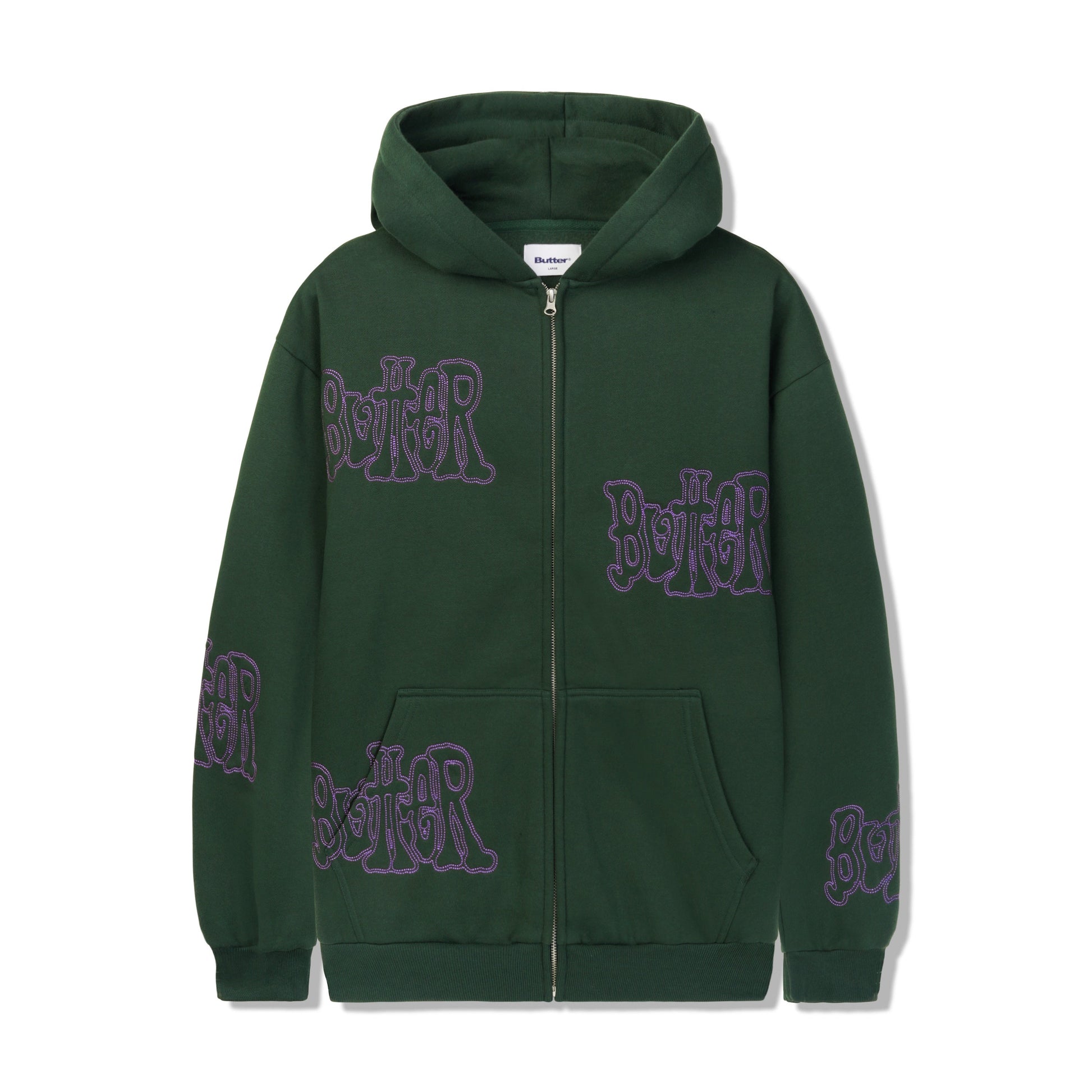  Tour Zip-Thru Hood, Dark Green