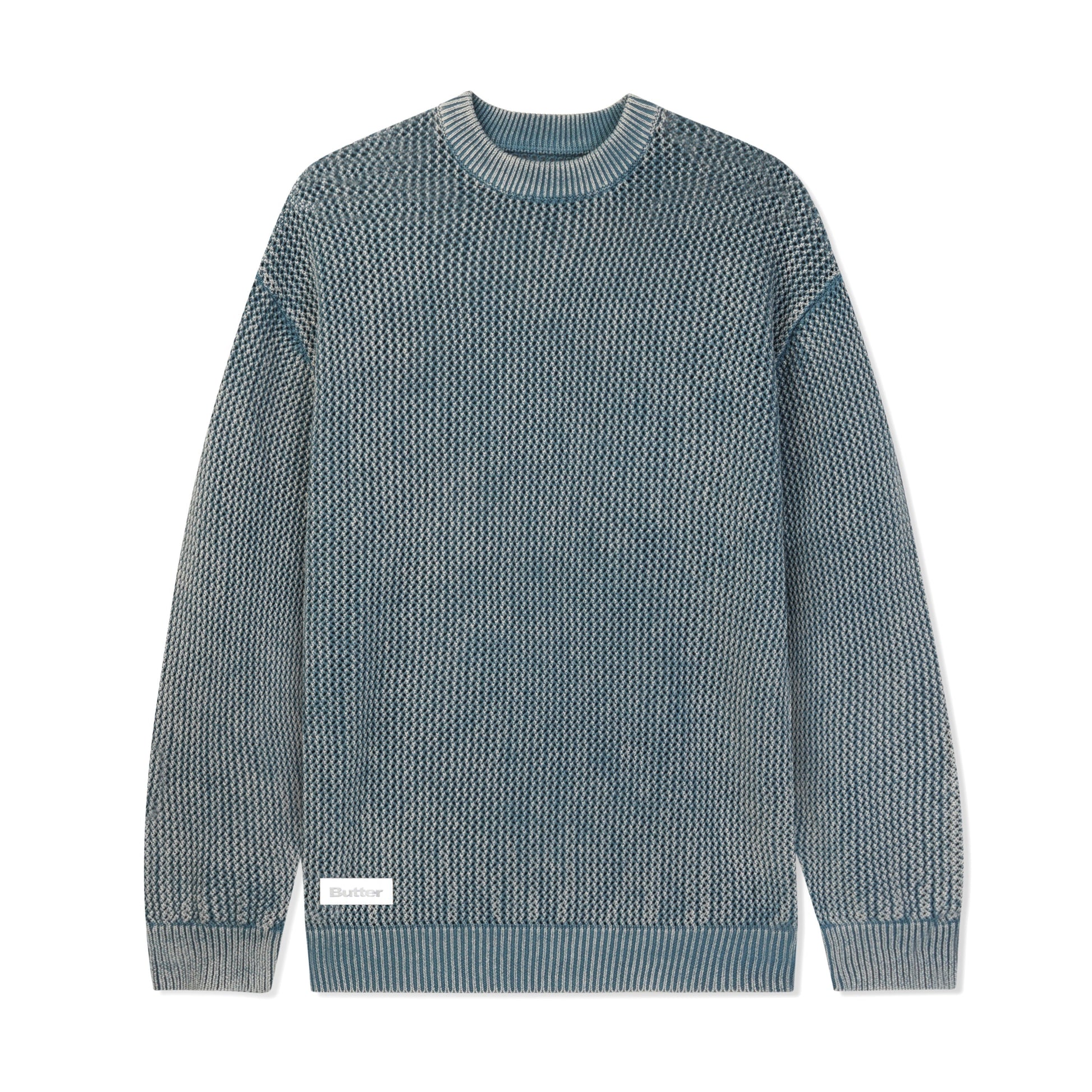  Washed Knitted Sweater, Washed Navy