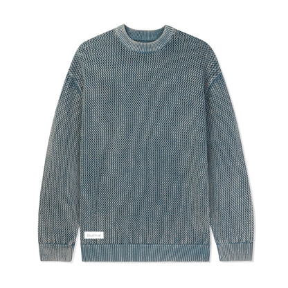  Washed Knitted Sweater, Washed Navy