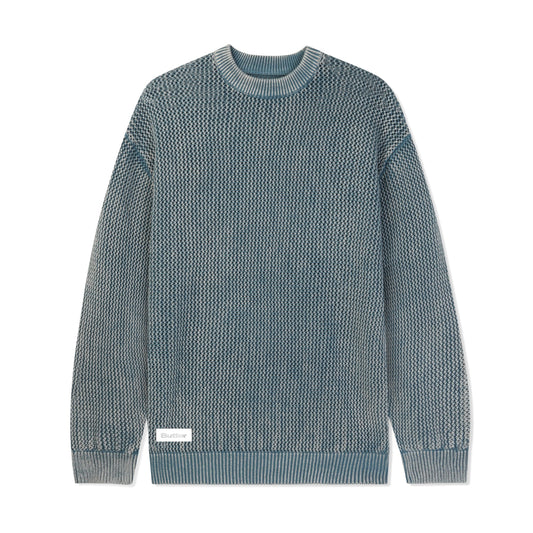  Washed Knitted Sweater, Washed Navy