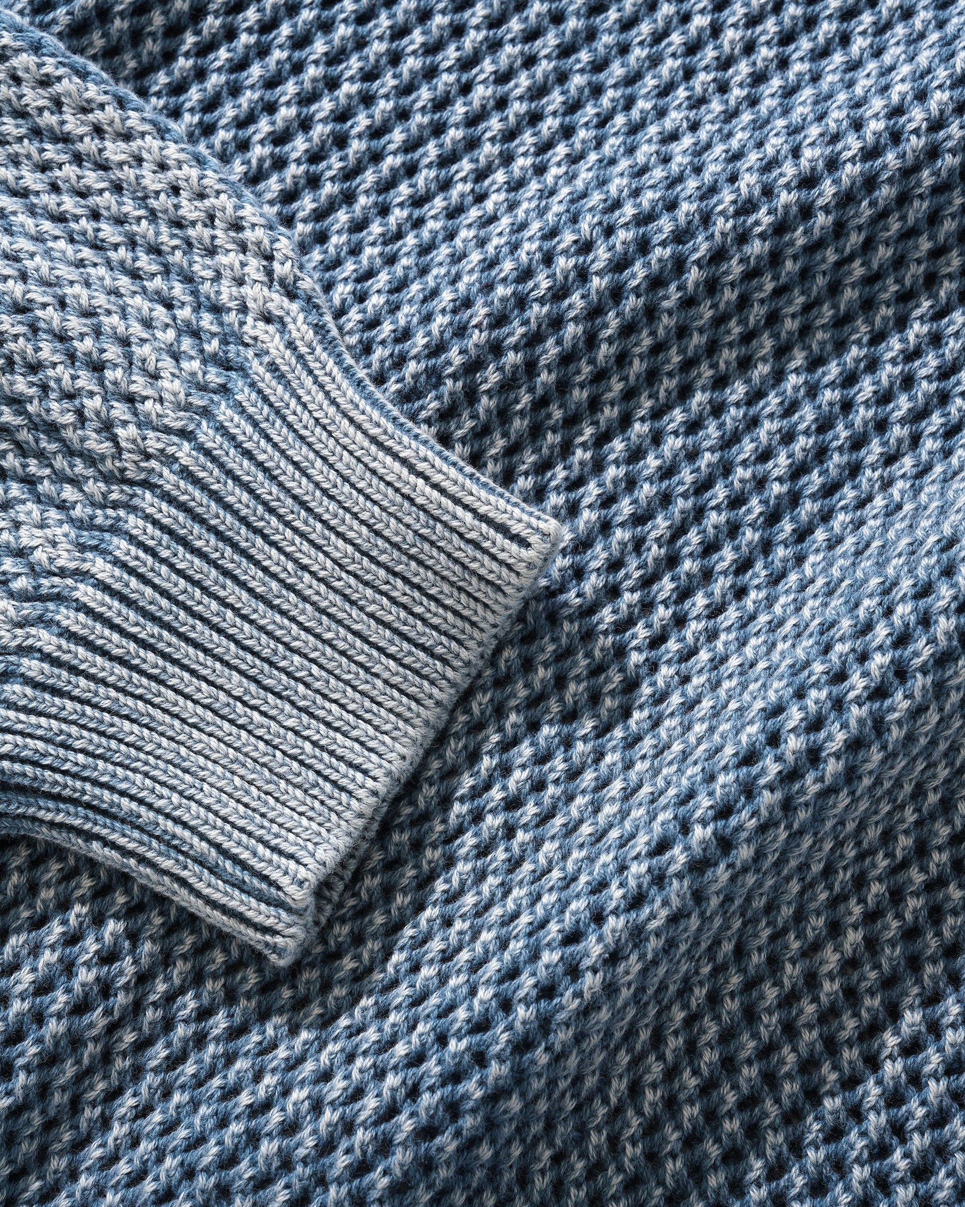  Washed Knitted Sweater, Washed Navy