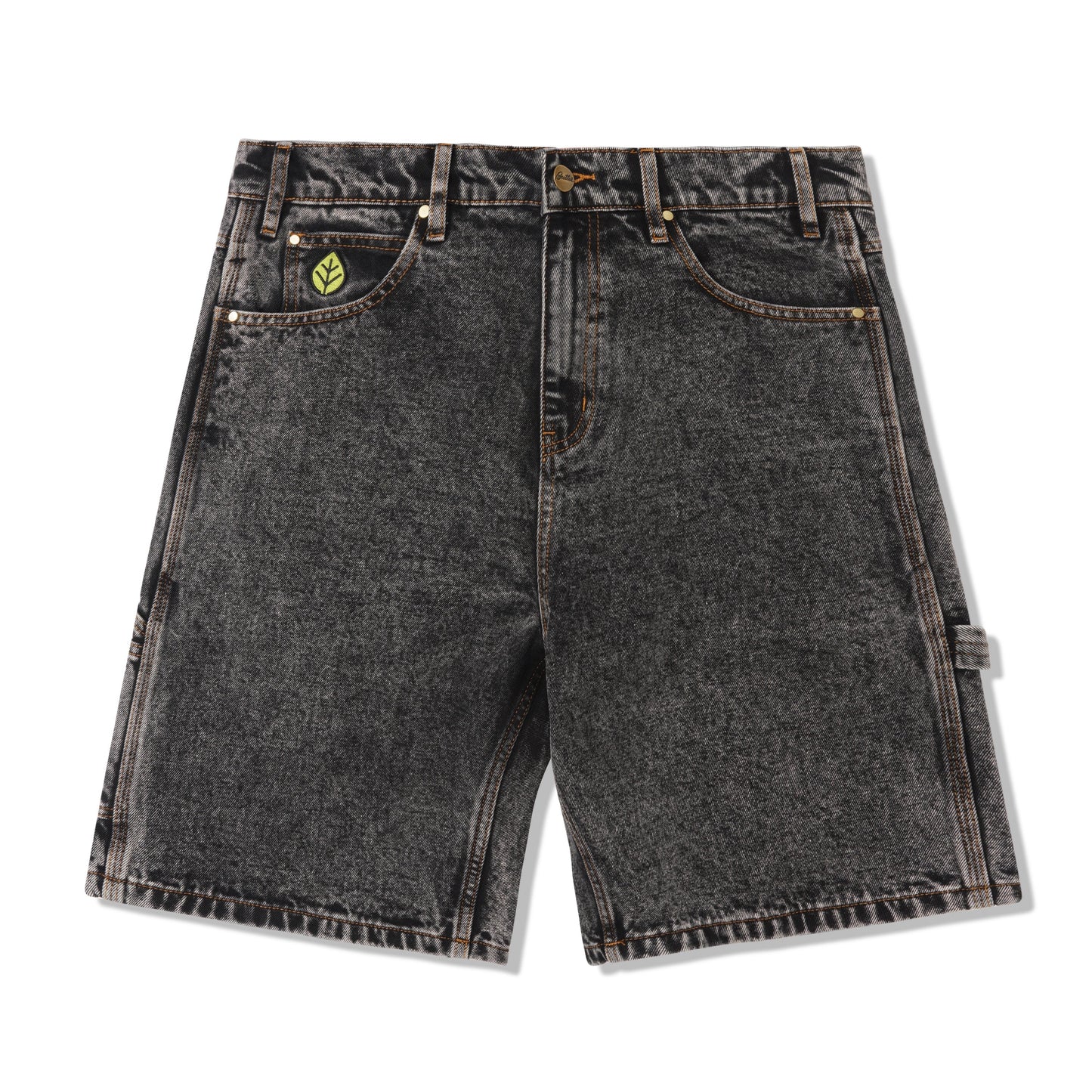  Weathergear Heavy Weight Denim Shorts, Gun Metal