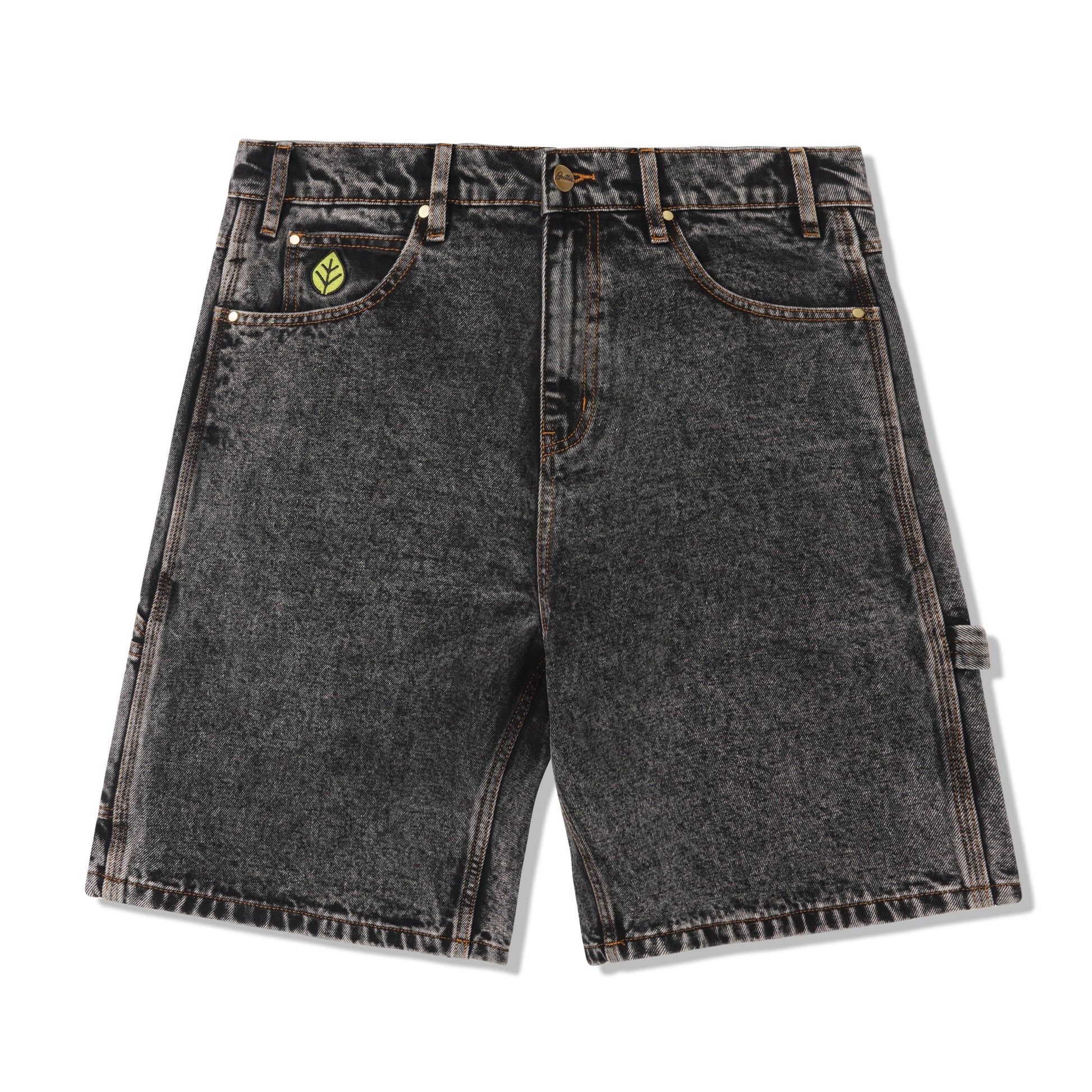  Weathergear Heavy Weight Denim Shorts, Gun Metal