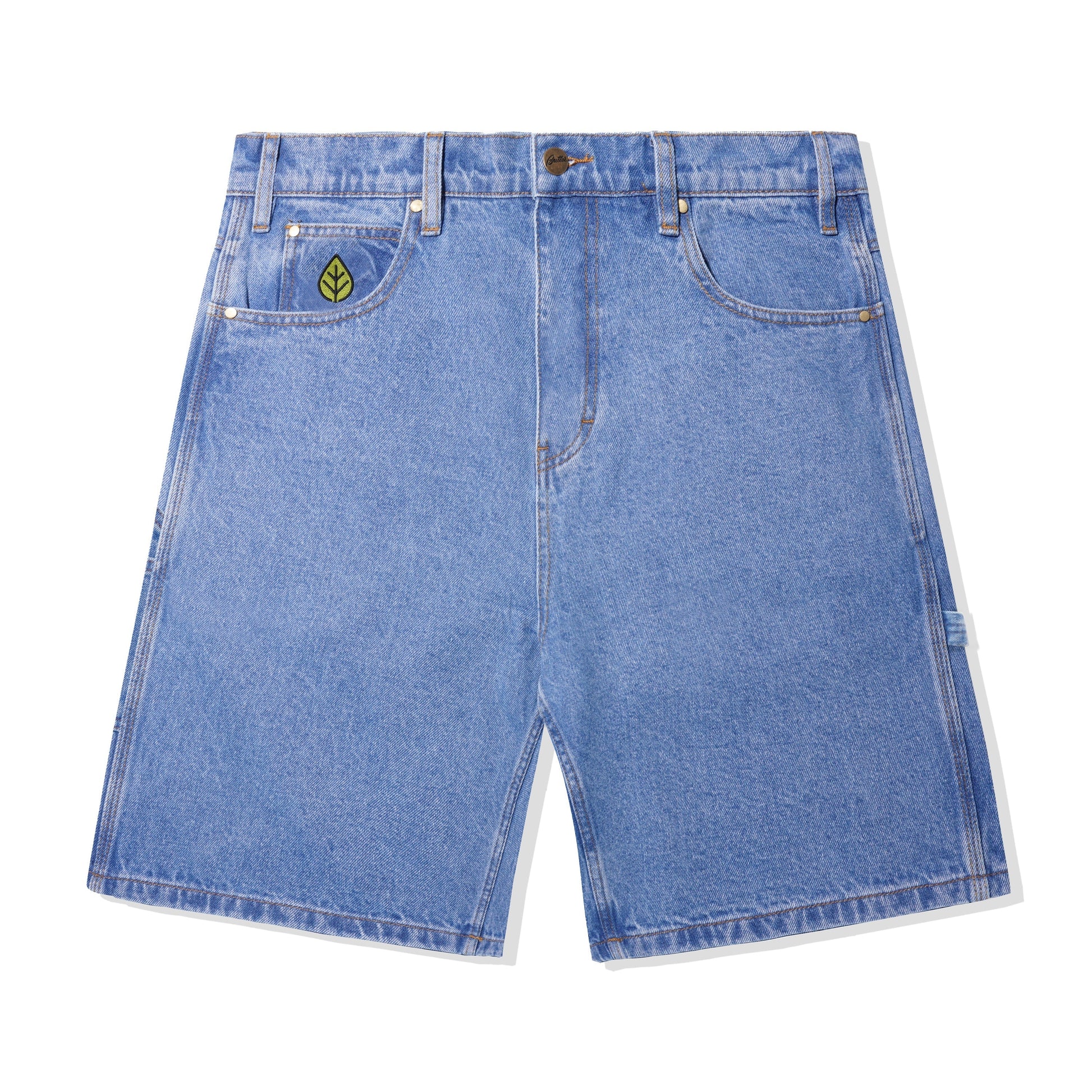  Weathergear Heavy Weight Denim Shorts, Washed Indigo