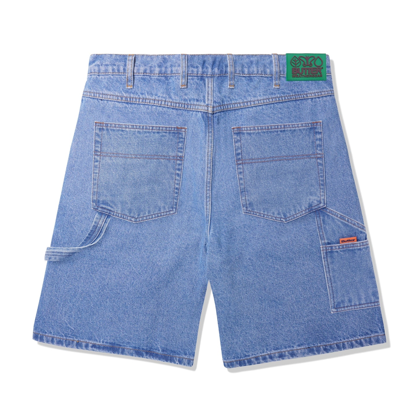  Weathergear Heavy Weight Denim Shorts, Washed Indigo