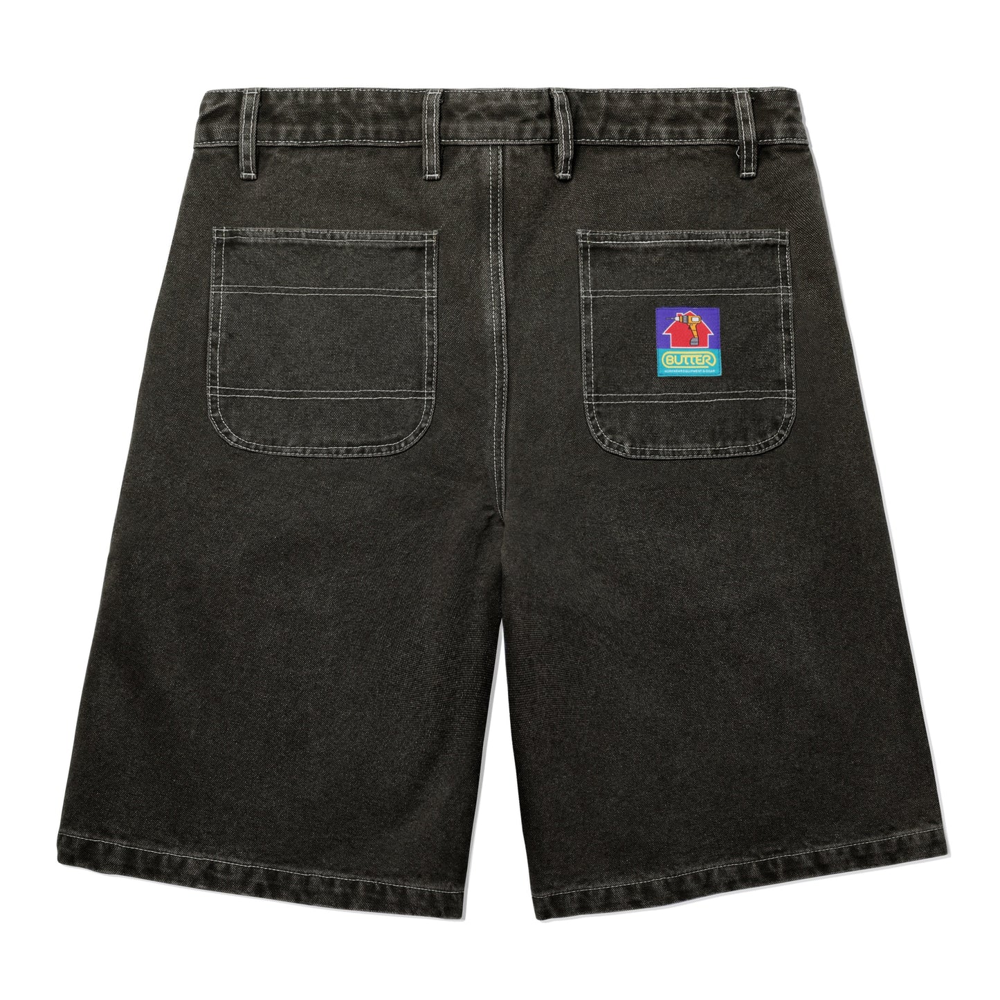  Work Shorts, Washed Black